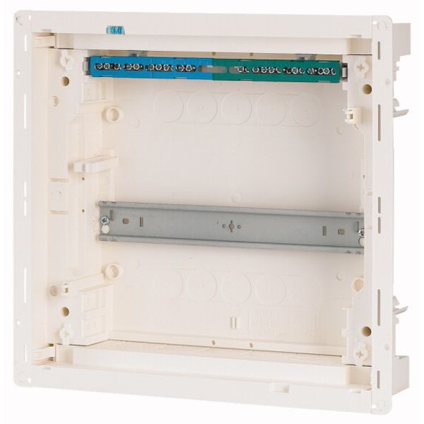 Compact distribution board-flush mounting, 1-rows, flush sheet steel door image 4