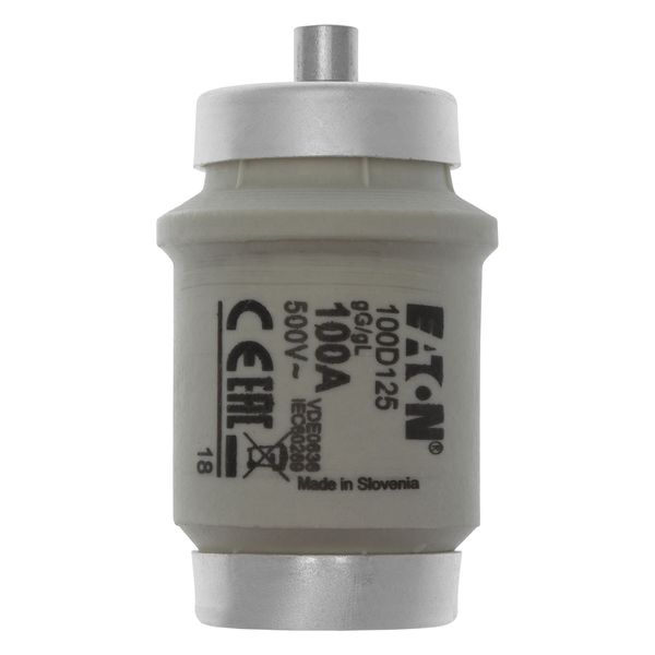 Fuse-link, LV, 100 A, AC 500 V, D4, gL/gG, IEC, time-delay image 19