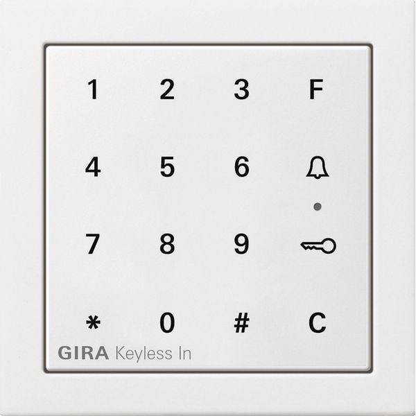 Gira Keyless In keypad Gira F100 p.white image 1