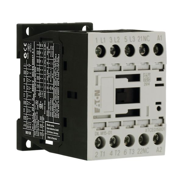 Contactor, 3 pole, 380 V 400 V 7.5 kW, 1 NC, 230 V 50/60 Hz, AC operation, Screw terminals image 11