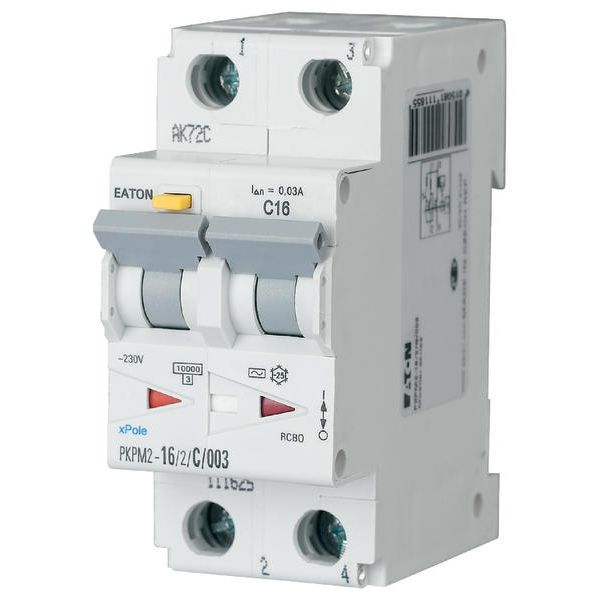 RCD/MCB combination, 20 A, 100 mA, MCB trip characteristic: C, 2p, RCD trip characteristic: A image 5