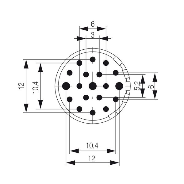 contact insert (circular connector), Solder socket, Solder cup, Solder image 2
