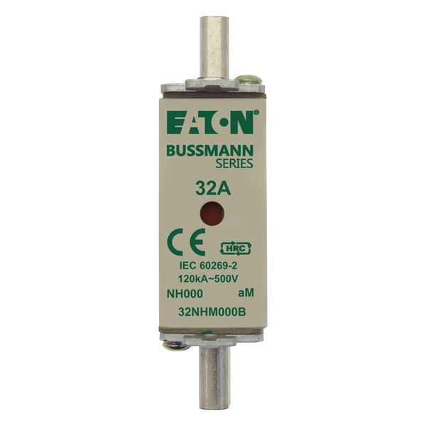 Fuse-link, low voltage, 32 A, AC 500 V, NH000, aM, IEC, dual indicator image 11
