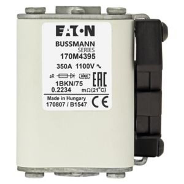 Fuse-link, high speed, 500 A, AC 1100 V, size 1, 53 x 69 x 74 mm, aR, IEC, UL, single indicator image 4