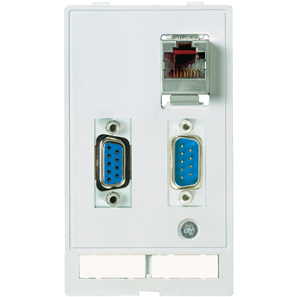 MODLINK  DATA  INSERT 1×SUB-D9 fem./fem. + 1×SUB-D9 male/male + 1×RJ45 image 1