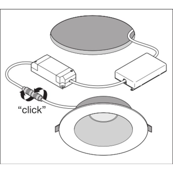 DOWNLIGHT UGR19 ZIGBEE DN195 21 W 840 WT IP54 ZBVR image 9