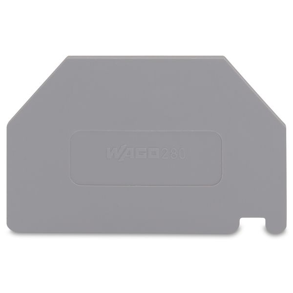 Separator plate 2 mm thick oversized gray image 1