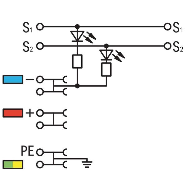 2000-5417/1102-950 4-conductor sensor terminal block; LED (yellow); for PNP-(high-side) switching sensors image 4