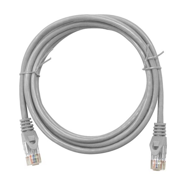 Patchcord RJ45 unshielded, Cat.6, PVC, grey, 15.0m image 1