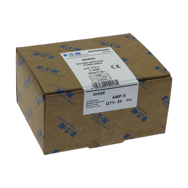 House service fuse-link, LV, 5 A, AC 415 V, BS system C type II, 23 x 57 mm, gL/gG, BS image 5