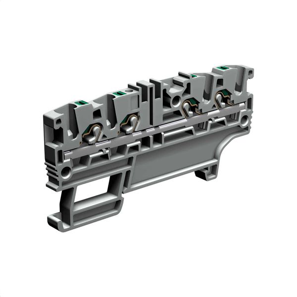 Push-in terminal block 2+2 2.5mm2, 1-level, grey color image 1