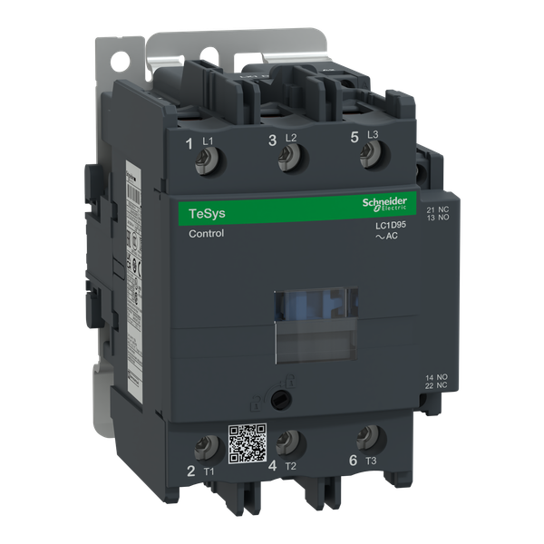 TeSys Deca contactor , 3P(3 NO) , AC-3/AC-3e , = 440V, 95 A , 24V AC 50/60 Hz coil image 5