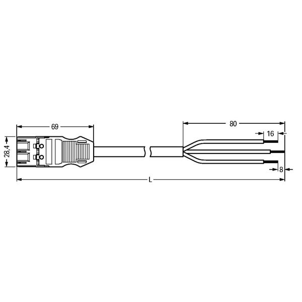 pre-assembled interconnecting cable Cca Socket/plug black image 4