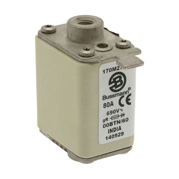 Fuse-link, high speed, 40 A, AC 690 V, size 00, 30 x 62 x 64 mm, aR, IEC, single indicator image 19