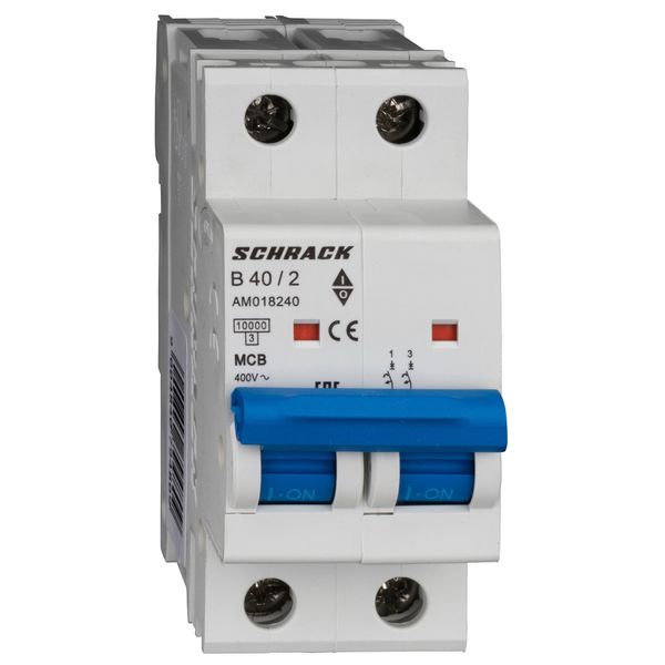 Miniature Circuit Breaker (MCB) AMPARO 10kA, B 40A, 2-pole image 1