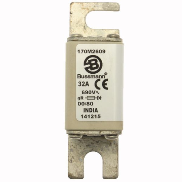 Fuse-link, high speed, 250 A, AC 690 V, DIN 00, 30 x 51 x 100 mm, aR, DIN, IEC, single indicator image 2