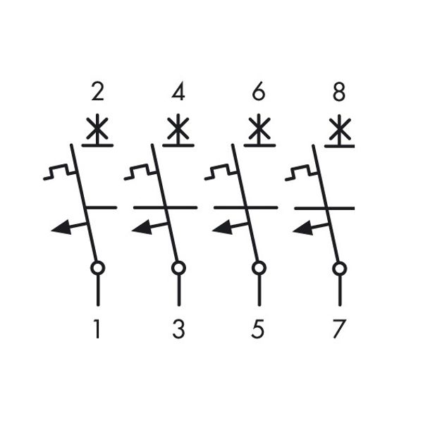 Miniature Circuit Breaker (MCB) B, 25A, 4-pole, 6kA image 3