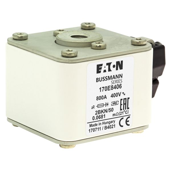 Fuse-link, high speed, 800 A, AC 400 V, size 2, aR, IEC, with indicator image 22