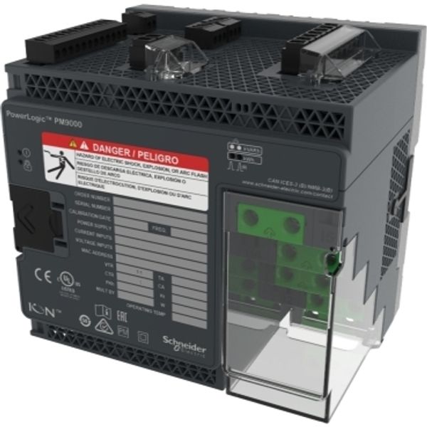 PowerLogic™ ION9000 meter, DIN mount, no display, HW kit image 2