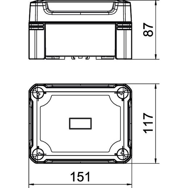 X06C SW Empty Enclosure  150x116x86 image 2