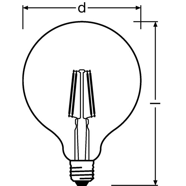 LED SUPERSTAR PLUS CLASSIC GLOBE FILAMENT 11W 940 Clear E27 image 3