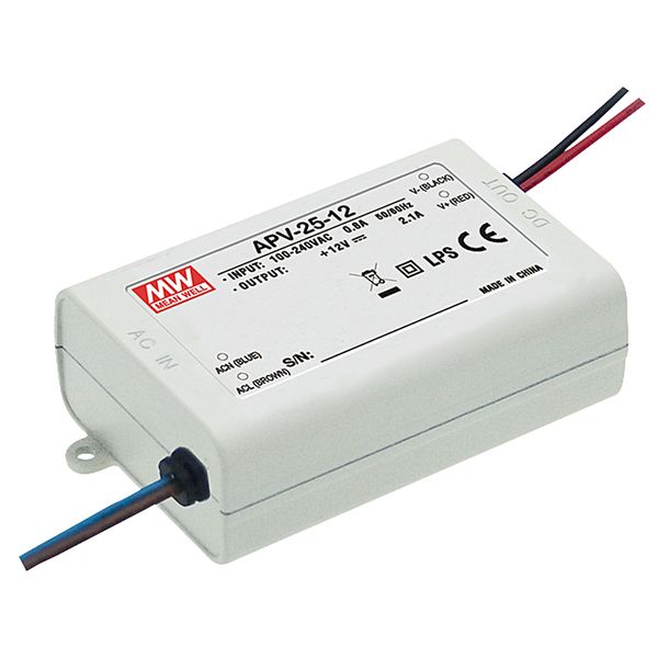 APV-25-12 Led driver, 25W, 12V, 2.1A CV, MEAN WELL image 1