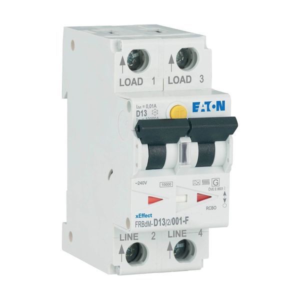 Digital RCD/MCB combination, 13 A, 10 mA, MCB trip characteristic: D, 2p, RCD trip characteristic: F image 8