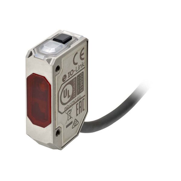 Photoelectric sensor, rectangular housing, stainless steel, red LED, b E3AS0071C image 2