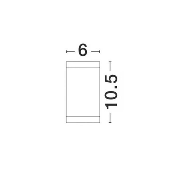 White Die-Casting Aluminium & Glass Diffuser LED GU10 1x7 Watt IP54 220-240 Volt Bulb Excluded D: 6 H: 10.5 cm image 1