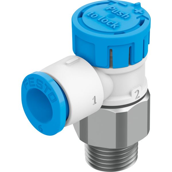 VFOE-LE-T-R18-Q6 One-way flow control valve image 1