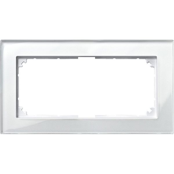 M-PLAN real glass frame, 2-fold without middle bar, brilliant white image 1