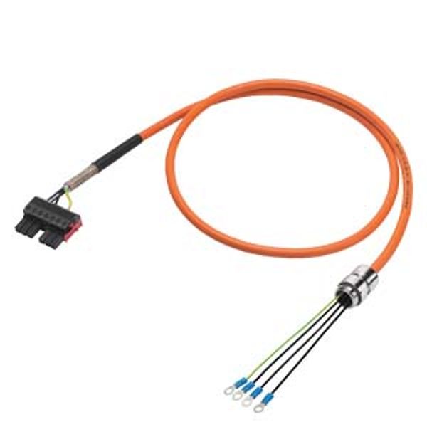 Power cable pre-assembled TYPE 6FX8002-5CP17 4X2.5C, SCREW GL. M25/1PH808. FOR SINAMICS 6FX8002-5CP17-1BJ0 image 1