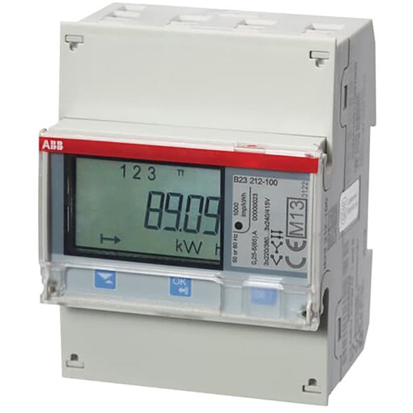 B23 212-10M, Energy meter'Bronze', Modbus RS485, Three-phase, 65 A image 1