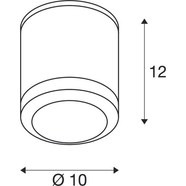 ENOLA OCULUS CL, Ceiling-mounted light anthracite 11W 1000/1100lm 3000/4000K CRI90 100° image 3