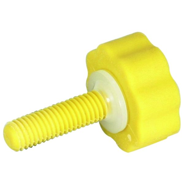 Plastic screw with star handle and flat washer M8 image 1