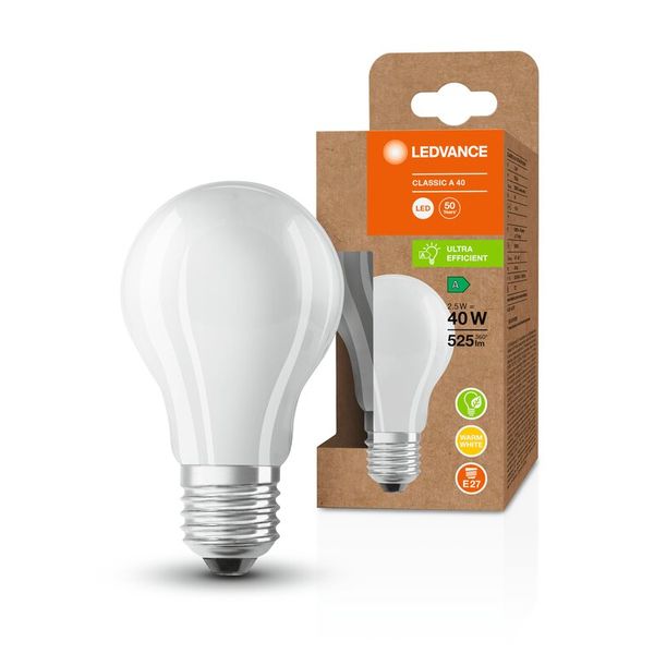 LED CLASSIC A ENERGY EFFICIENCY A S 2.5W 830 Frosted E27 image 3
