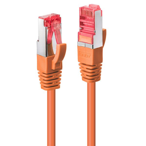 20m Cat.6 S/FTP Network Cable, Orange RJ45, M/M, 250MHz, Copper, 27AWG image 1