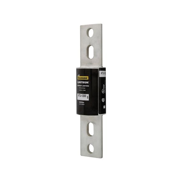 Eaton Bussmann Series KTU Fuse, Current-limiting, Fast Acting Fuse, 600V, 1000A, 200 kAIC at 600 Vac, Class L, Bolted blade end X bolted blade end, Melamine glass tube, Silver-plated end bells, Bolt, 2.5, Inch, Non Indicating image 6