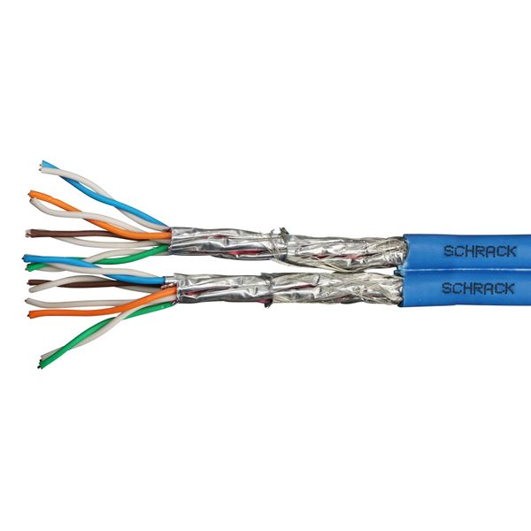 S/FTP Cable Cat.7, 2x(4x2xAWG23/1), 1.000Mhz, LS0H, Dca, 30% image 1