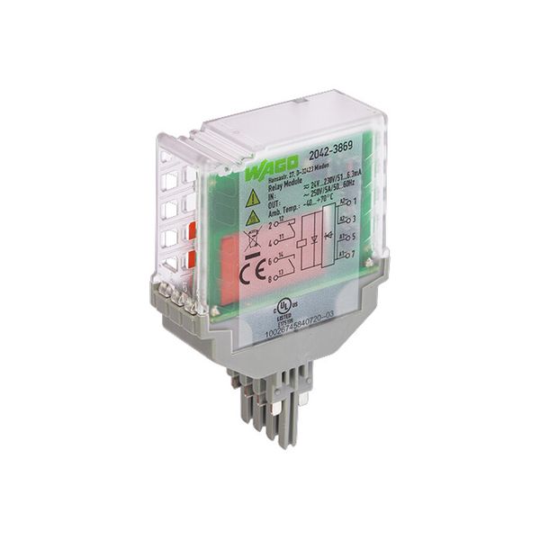 Relay module Nominal input voltage: 24 … 230 V AC/DC 1 break and 1 mak image 3