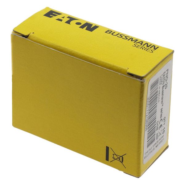 Fuse-link, LV, 20 A, AC 500 V, 10 x 38 mm, 13⁄32 x 1-1⁄2 inch, supplemental, UL, time-delay image 26
