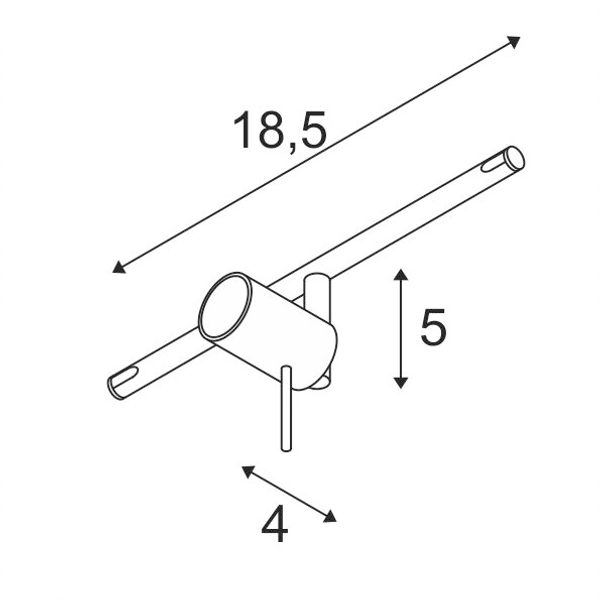 SYROS, cable luminaire for TENSEO, QR-C51, chrome image 3