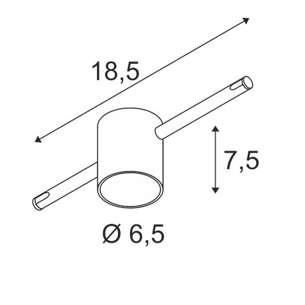 COMET, cable luminaire for TENSEO, QR-C51, chrome image 2