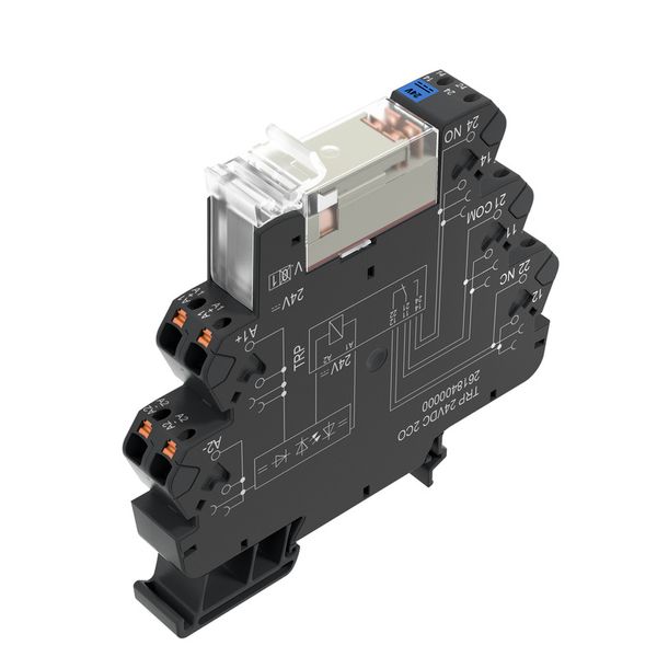 Relay module, 12 V DC ±20 %, Green LED, Free-wheeling diode, Reverse p image 2