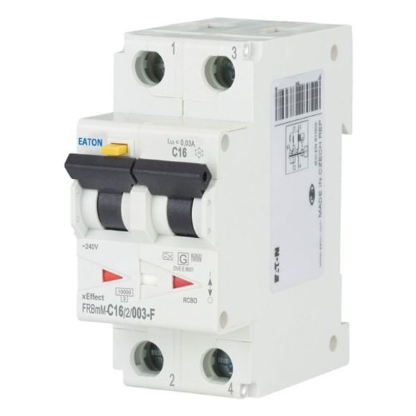 FRBmM-C16/2/003-F Eaton Moeller series xEffect - FRBm6/M RCBO - residual-current circuit breaker with overcurrent protection image 1