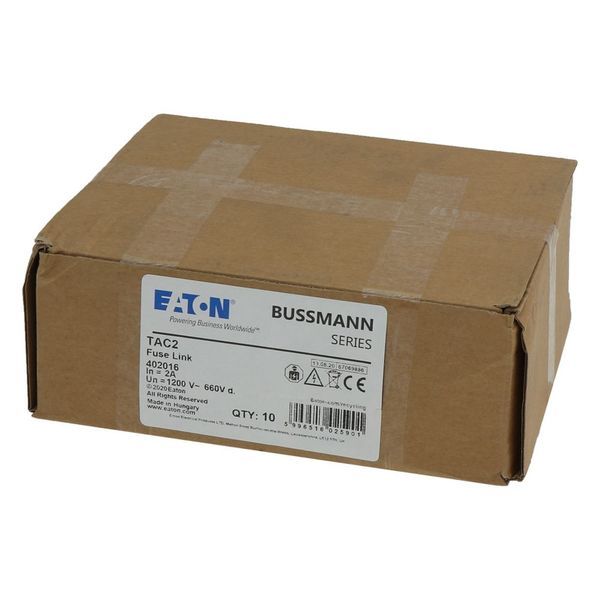 Fuse-link, high speed, 2 A, AC 1200 V, DC 660 V, BS2692-1, 22 x 139 mm, BS image 9