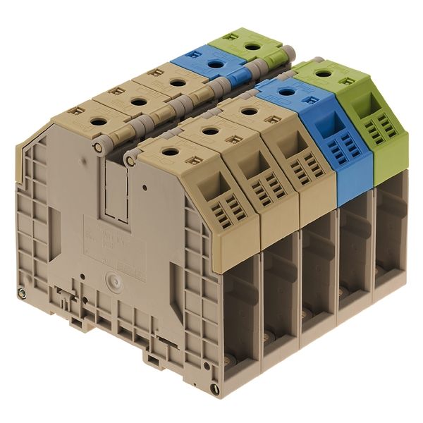 Single- and multi-pole terminal strip, Screw connection, 95 mm², 1000  image 1