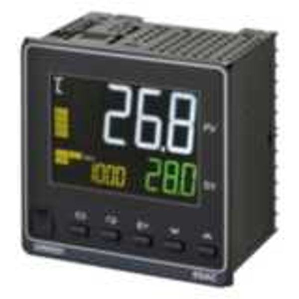 Temp. controller, PRO,1/4 DIN (96x96mm),1 x 12 VDC pulse/1 x Rel. OUT, image 2