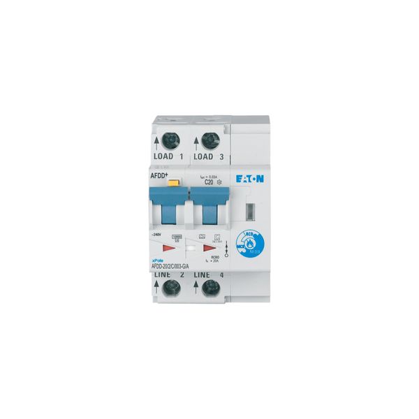 Arc Fault Detection Device, 2p, C, 20 A, 30 mA, type G/A image 20