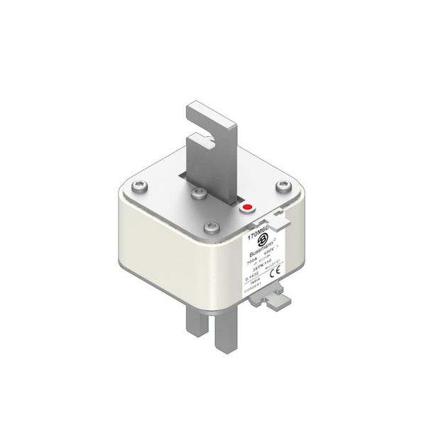 Fuse-link, high speed, 600 A, AC 4000 V, size 3, 85 x 96 x 302 mm, aR, IEC, single indicator image 8